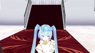 【MMD】Miku Knights - I love Kiss me【R-18】