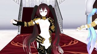 【MMD】Miku Knights - I love Kiss me【R-18】