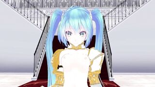 【MMD】Miku Knights - I love Kiss me【R-18】