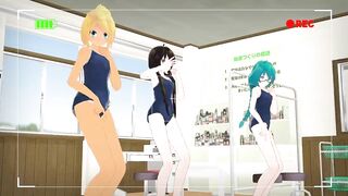 【TOY-MMD】Spring of Life in TDA school swimsuit【R-18】