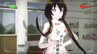 【TOY-MMD】Spring of Life in TDA school swimsuit【R-18】