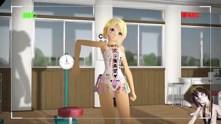 【TOY-MMD】Spring of Life in TDA school swimsuit【R-18】