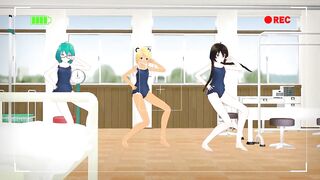 【TOY-MMD】Spring of Life in TDA school swimsuit【R-18】
