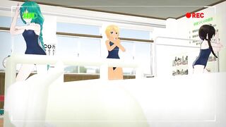 【TOY-MMD】Spring of Life in TDA school swimsuit【R-18】