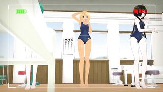 【TOY-MMD】Spring of Life in TDA school swimsuit【R-18】