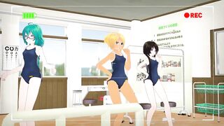 【TOY-MMD】Spring of Life in TDA school swimsuit【R-18】