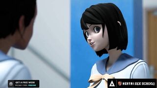 Kinky Hentai Girls Practice On Each Other