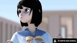 Kinky Hentai Girls Practice On Each Other