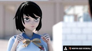 Kinky Hentai Girls Practice On Each Other