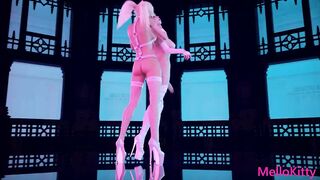 Pretty Faced Blonde Futa Girls' First Monster Cock Experience