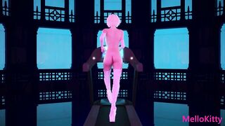 Pretty Faced Blonde Futa Girls' First Monster Cock Experience