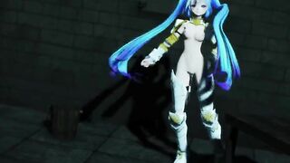 【MMD】Knight Miku - Dungeon Paradise【R-18】