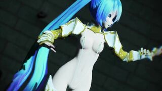 【MMD】Knight Miku - Dungeon Paradise【R-18】