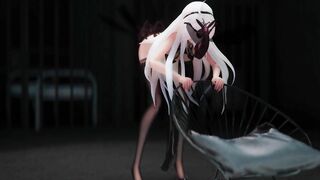 0437 -【R-18 MMD】HAKU 弱音 x insect 旗袍弱音 x insects