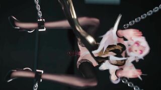 0437 -【R-18 MMD】HAKU 弱音 x insect 旗袍弱音 x insects