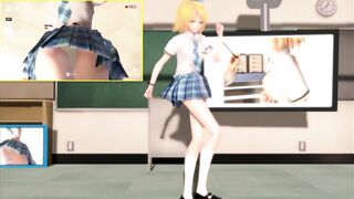 【MMD】(Old version) Melancholic-chan in snow【R-18】