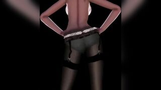 【MMD】Miku - Shake her waist【R-18】