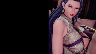 Hot Busty Asian Luong So Horny - First Huge Monster BWC Cock Leg Shaking Orgasm