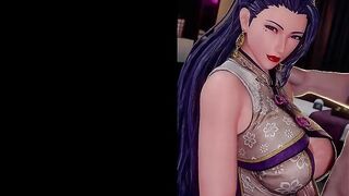 Hot Busty Asian Luong So Horny - First Huge Monster BWC Cock Leg Shaking Orgasm