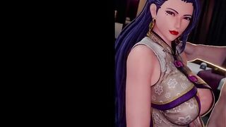 Hot Busty Asian Luong So Horny - First Huge Monster BWC Cock Leg Shaking Orgasm