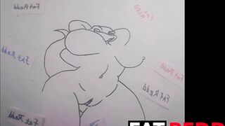 Me outlining a dinosaur