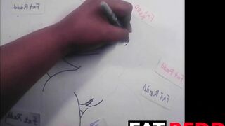 Me outlining a dinosaur