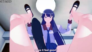 Hentai POV Feet Hitagi Senjougahara Bakemonogatari