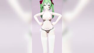 HATSUNE MIKU UNDRESS DANCE HENTAI NUDE VERTICAL SCREEN 3D DARK GREEN HAIR COLOR EDIT SMIXIX