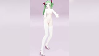 HATSUNE MIKU UNDRESS DANCE HENTAI NUDE VERTICAL SCREEN 3D DARK GREEN HAIR COLOR EDIT SMIXIX