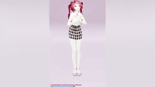 HATSUNE MIKU UNDRESS DANCE HENTAI NUDE VERTICAL SCREEN 3D DARK GREEN HAIR COLOR EDIT SMIXIX