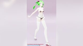 HATSUNE MIKU UNDRESS DANCE HENTAI NUDE VERTICAL SCREEN 3D DARK GREEN HAIR COLOR EDIT SMIXIX