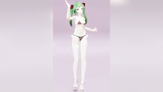 HATSUNE MIKU UNDRESS DANCE HENTAI NUDE VERTICAL SCREEN 3D DARK GREEN HAIR COLOR EDIT SMIXIX
