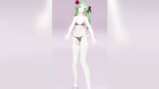 HATSUNE MIKU UNDRESS DANCE HENTAI NUDE VERTICAL SCREEN 3D DARK GREEN HAIR COLOR EDIT SMIXIX