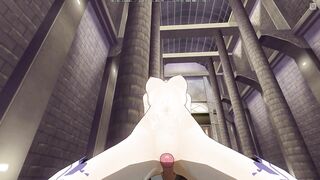 3D HENTAI POV Emilia rider on your cock