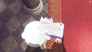 3D HENTAI POV Emilia blowjob
