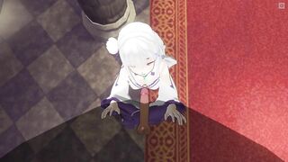 3D HENTAI POV Emilia blowjob