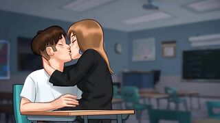 Summertime Saga: French MILF Professor Kisses Her Student On His Chair-Ep85