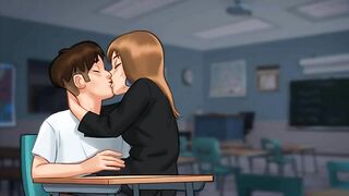 Summertime Saga: French MILF Professor Kisses Her Student On His Chair-Ep85