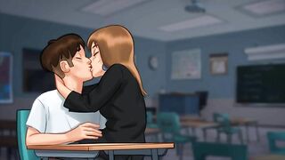 Summertime Saga: French MILF Professor Kisses Her Student On His Chair-Ep85