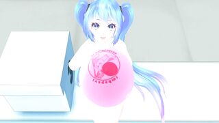 Imbapovi - Miku Blows to Pop Pink Balloon