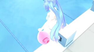 Imbapovi - Miku Blows to Pop Pink Balloon