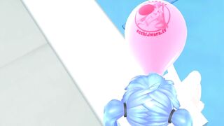 Imbapovi - Miku Blows to Pop Pink Balloon