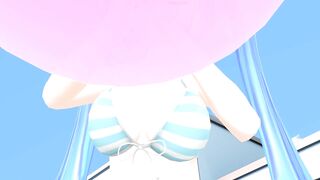 Imbapovi - Miku Blows to Pop Pink Balloon