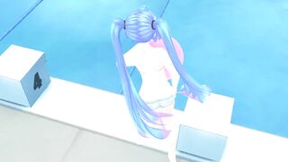 Imbapovi - Miku Blows to Pop Pink Balloon