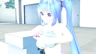 Imbapovi - Miku Blows to Pop Pink Balloon