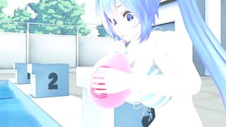 Imbapovi - Miku Blows to Pop Pink Balloon