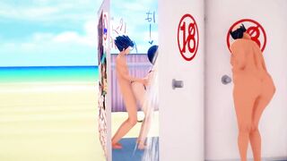 Paid shower room To Love Ru NTR - MMD
