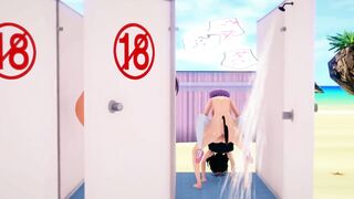 Paid shower room To Love Ru NTR - MMD