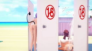 Paid shower room To Love Ru NTR - MMD