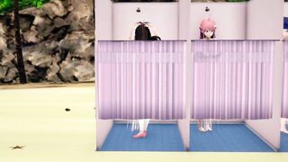 Paid shower room To Love Ru NTR - MMD